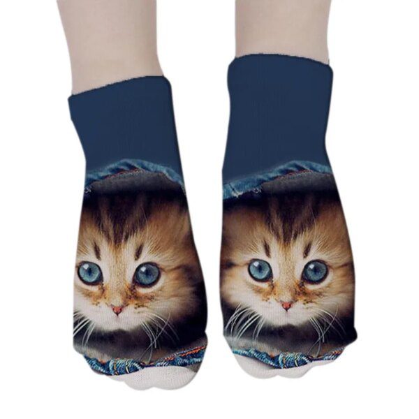 chaussette chat courtes unisexes