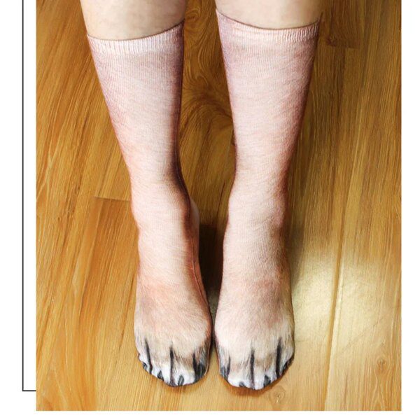 chaussette chat en coton pour femmes