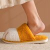 chaussons chat d'hiver en coton pour maison, chaussures chaudes en fourrure