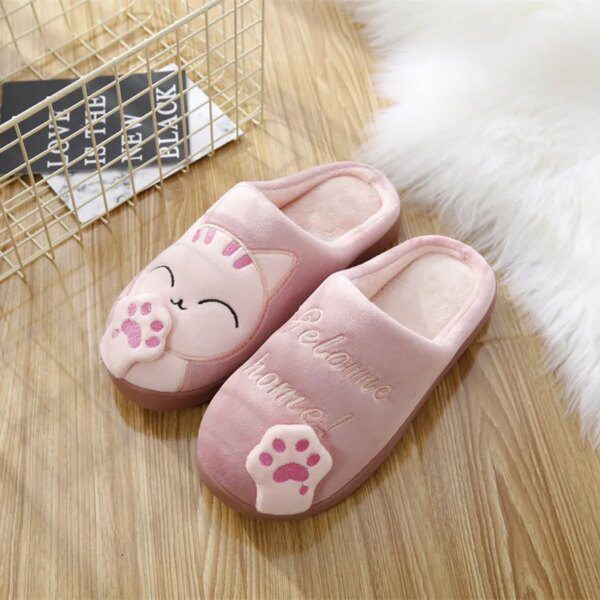 chaussons chat de maison pour femmes et Couples