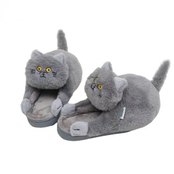 chausson tete de chat câlin pour femmes et hommes