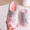 chaussons chat d'intérieur antidérapantes pour femmes