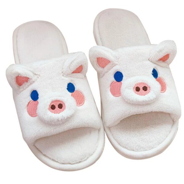 Chaussons fourrure animaux femmes