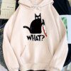 Sweat à capuche petit chat noir et couteau sweat avec sweats à capuche femmes