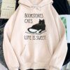 Sweat à capuche petit chat noir et couteau sweat avec sweats à capuche femmes