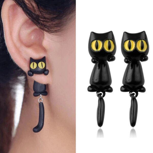 46347-2877ea.jpg boucle d oreille chat dessin animé drôle Unique pour femmes