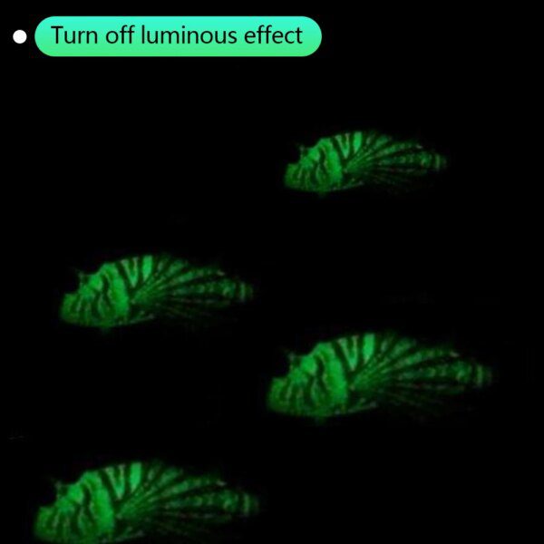 Aquarium lumineux artificiel en Silicone, poisson-lion