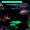 Aquarium lumineux artificiel en Silicone, poisson-lion
