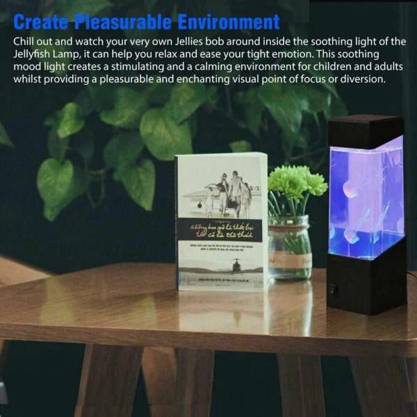 veilleuse bébé Led multicolore en forme de méduse, éclairage en lave