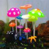 47259-2cffae.jpg plante d aquarium artificielles fluorescentes en forme de champignon, 9 pièces