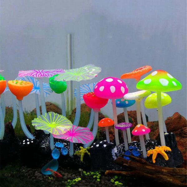 47259-74879f.jpg plante d aquarium artificielles fluorescentes en forme de champignon, 9 pièces