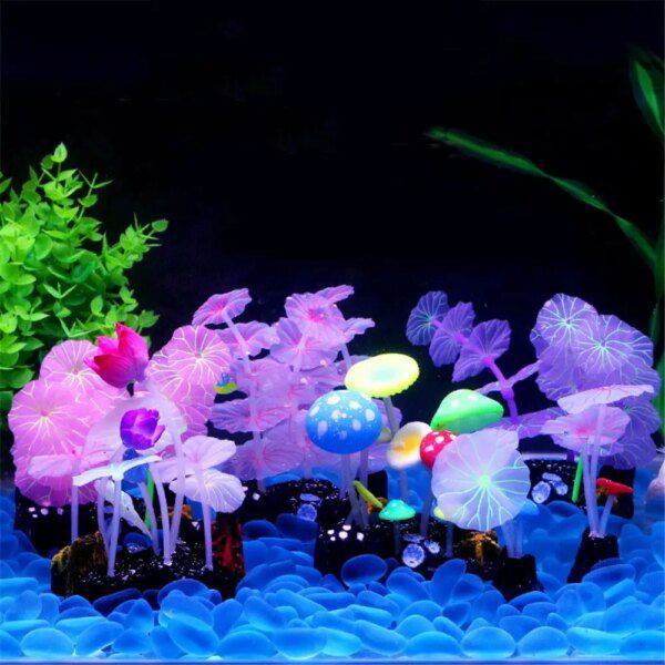 47259-c099a5.jpg plante d aquarium artificielles fluorescentes en forme de champignon, 9 pièces