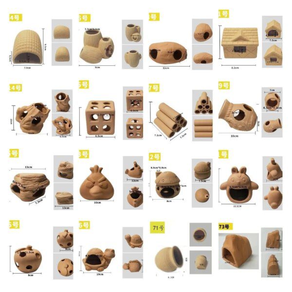 47529-1bfec6.jpg decoration aquarium -Mini Aquarium en céramique, maison de crevettes