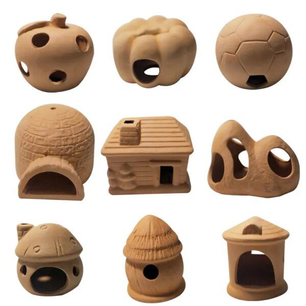 47529-c3fd11.jpg decoration aquarium -Mini Aquarium en céramique, maison de crevettes