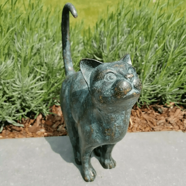 47986-36732f.png Statue de chat en résine Bronze, Sculpture d'extérieur, décoration de maison, jardin, porche, bureau