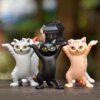 Porte-stylo chat drôle noir, jouet tenant tout support d'écouteurs chat mignon, décoration de maison, décoration de pâques, ensemble de rangement Ktty