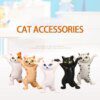 Porte-stylo chat drôle noir, jouet tenant tout support d'écouteurs chat mignon, décoration de maison, décoration de pâques, ensemble de rangement Ktty