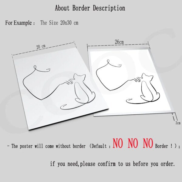 Affiches et imprimés chat et maître, peinture sur toile minimaliste, tableau d'