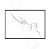 48135-dcbffb.jpg Affiches line art chat et maître