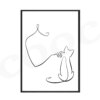 48143-61eef7.jpg Affiches line art chat et maître