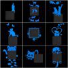 Autocollant mural lumineux pour interrupteur pour chambre d'