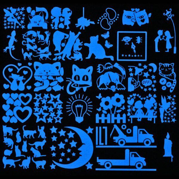 Autocollant mural lumineux pour interrupteur pour chambre d'