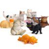chat decoration colorées pour chats, 10 pièces, décoration de jardin pour la maison