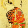 Affiches rétro de tatouage de chat samouraï japonais, tableau chat