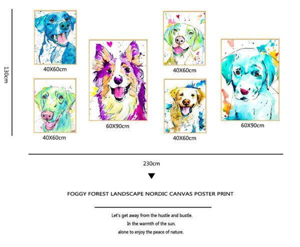Peinture animale aquarelle – Affiches & imprimés décoratifs pour la masion