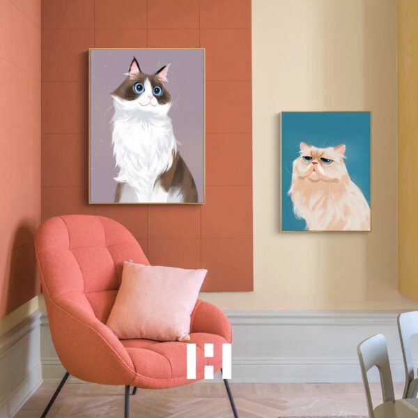 Peinture sur toile – Style nordique & européen, animaux