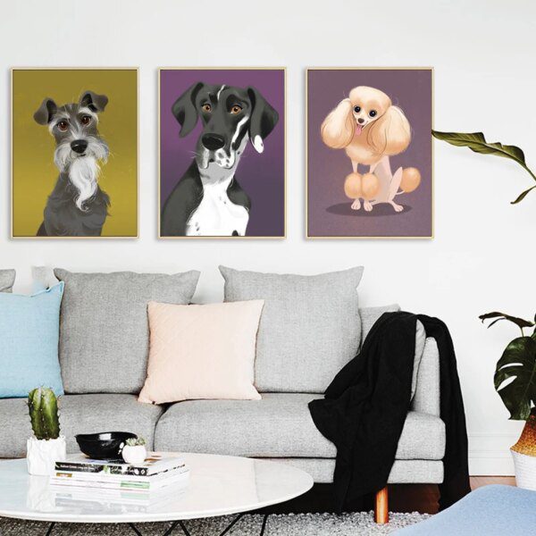 Peinture sur toile – Style nordique & européen, animaux