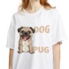51821-d49ad2.jpg t shirt court femme, estival et mignon, avec chien carlin imprimé animal, Ulzzang Harajuku