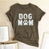 t shirt femmes, ample, estival et décontracté, avec imprimé de chien maman, haut esthétique Harajuku