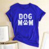 t shirt femmes, ample, estival et décontracté, avec imprimé de chien maman, haut esthétique Harajuku