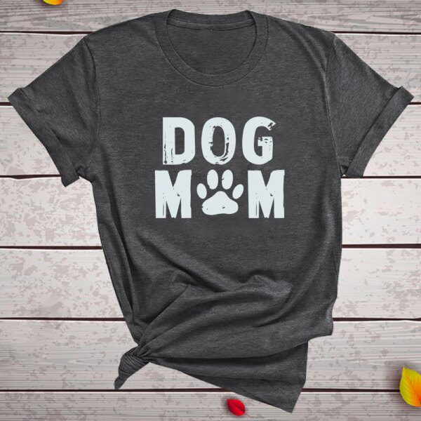 t shirt femmes, ample, estival et décontracté, avec imprimé de chien maman, haut esthétique Harajuku