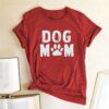 t shirt femmes, ample, estival et décontracté, avec imprimé de chien maman, haut esthétique Harajuku