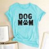 t shirt femmes, ample, estival et décontracté, avec imprimé de chien maman, haut esthétique Harajuku