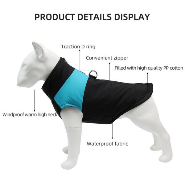 Manteau imperméable chaud pour chien 🧥 protection hivernale