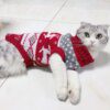 Pull de Noël pour chat & petit chien – Costume d’hiver chaud