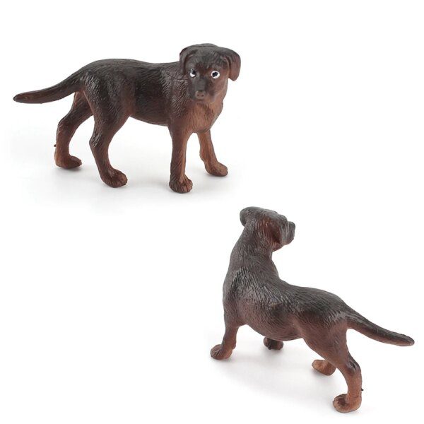 Figurine miniature chien en PVC – Modèle réaliste