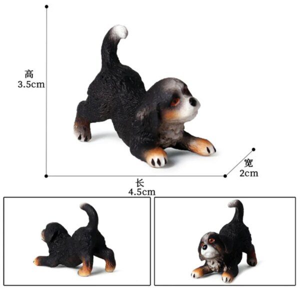 54822-33544c.jpg Figurines classiques chien en PVC – Jouet éducatif, miniature animale