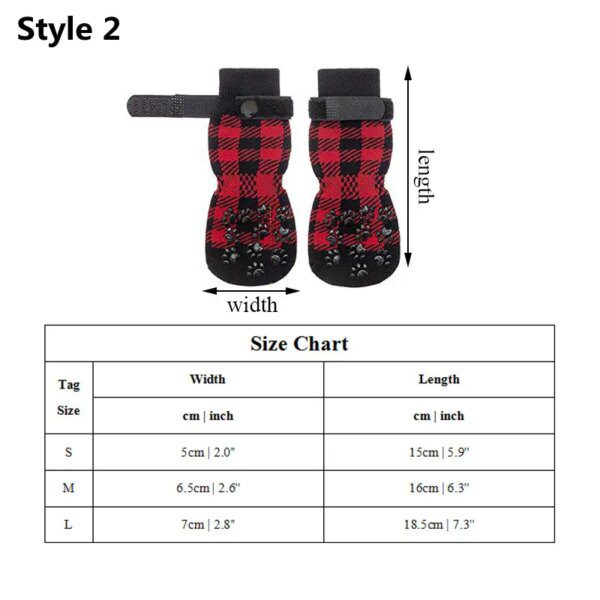 55351-5749f0.jpg Chaussettes de Noël antidérapantes pour chien en tricot