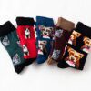 chaussette en coton, chiens, unisexe, chaussette personnalisé animaux, Sport, carlin, Hot Sale