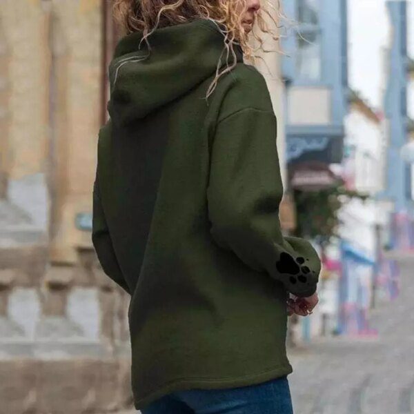 Sweat à capuche à manches longues pour femme