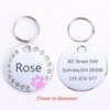 Étiquette d'identification pour animaux de compagnie, gravée gratuitement, nom Anti-perte, pendentif, accessoire pour collier de chien, chat, chiot