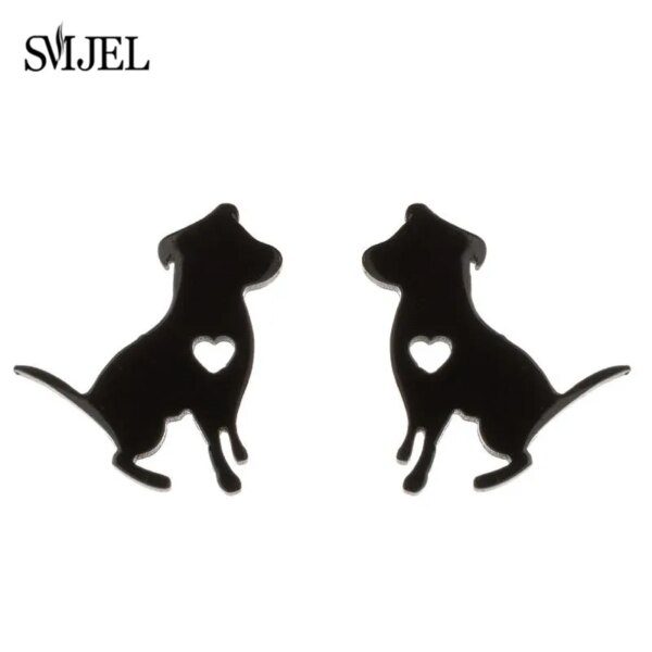 boucle d oreille en acier inoxydable pour femmes et filles, accessoires mignons, girafe, serpent, poisson, lapin, chat, bijoux, chien, abeille