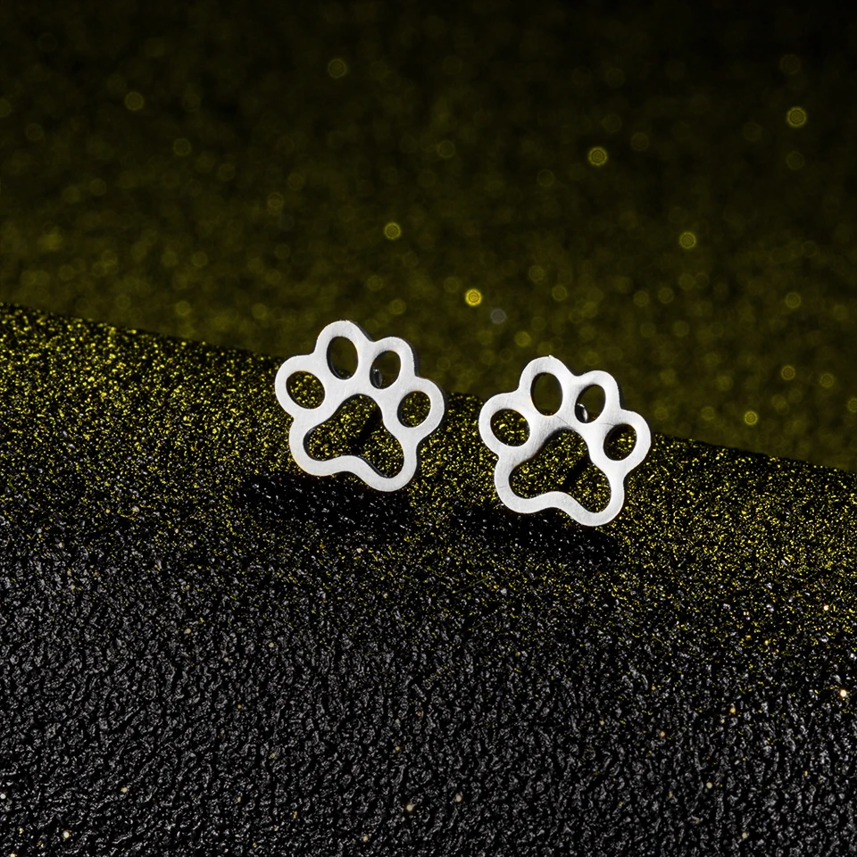 boucle d oreille en acier inoxydable pour femmes et filles, accessoires mignons, girafe, serpent, poisson, lapin, chat, bijoux, chien, abeille