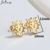 57575-e88cfb.jpg mini boucle d oreille en acier inoxydable pour femmes, bijoux mignons, chien, dinosaure, lapin, Lion, hibou, clous d'oreilles, vente en gros