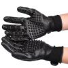Gants de Toilettage 2-Mains pour Chien & Chat – Massage Anti-Stress