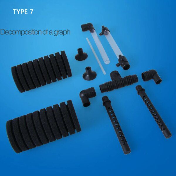 Pompe à Air & Filtre Éponge Biochimique pour Aquarium